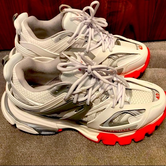 Balenciaga Other - White & Red Balenciaga tracks